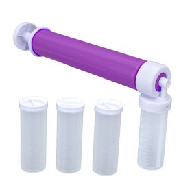 Manual Cake Duster Multifunction Plastic Cake Coloring Sprayer for Baking Desserts Purple